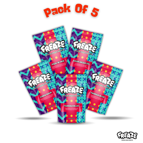 Freeze Favourite Big Pouch Bundle (5 Pack)